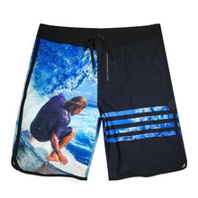 Load image into Gallery viewer, New Quick Dry Board Shorts Phantom Men Elastic Beach