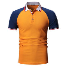 Load image into Gallery viewer, Mens Patchwork Slim Fit Short Sleeve