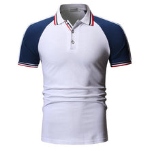 Load image into Gallery viewer, Mens Patchwork Slim Fit Short Sleeve
