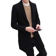 Load image into Gallery viewer, New Winter Woolen Coat Men Leisure Long Sections Woolen Coats