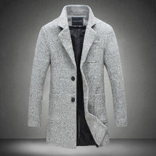 Load image into Gallery viewer, New Winter Woolen Coat Men Leisure Long Sections Woolen Coats