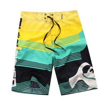 Load image into Gallery viewer, Mens Printed Beach Board Shorts Quick Dry Silver Polyester