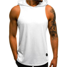 Load image into Gallery viewer, Men's Sleeveless Hooded Tops Streetwear Men Tank Tops