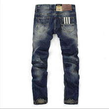 Load image into Gallery viewer, Jeans Men Straight Dark Blue Color