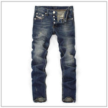 Load image into Gallery viewer, Jeans Men Straight Dark Blue Color