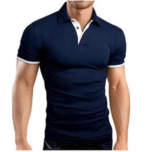 Load image into Gallery viewer, Men Classic Slim Tops Plus Size Causal Shirt Short Sleeve