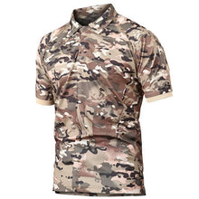 Load image into Gallery viewer, Men Quick Dry Summer Military Polo Shirt Breathable Army Combat