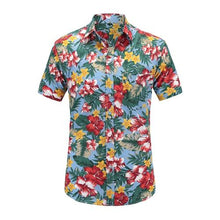 Load image into Gallery viewer, New Arrival Men Fashion Brand Summer Leaves Flower Print Loose