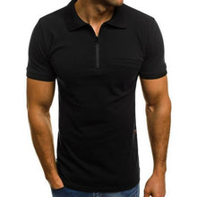 Load image into Gallery viewer, Fashion Short Sleeve Zipper Mens Polo Shirts Lapel